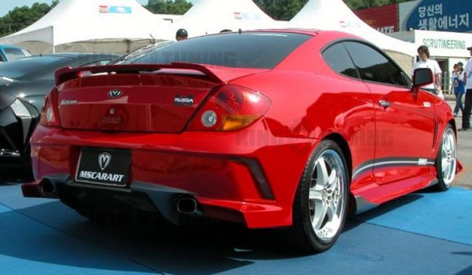Задний бампер Warrior Дорестайлинг на Hyundai Tiburon Coupe GK