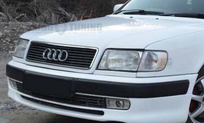Накладка на передний бампер Audi 100 c4 Zender 1990-1994