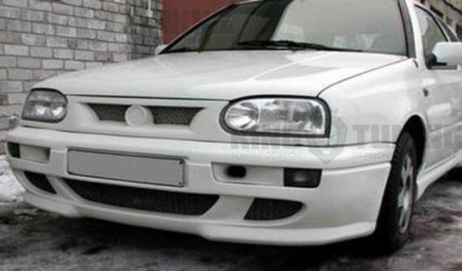 Накладка на передний бампер Volkswagen Golf 3