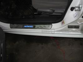 Пороги Honda Civic 8 Mugen (АБС ПЛАСТИК)