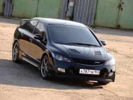 Пороги Honda Civic 8 Mugen (АБС ПЛАСТИК)