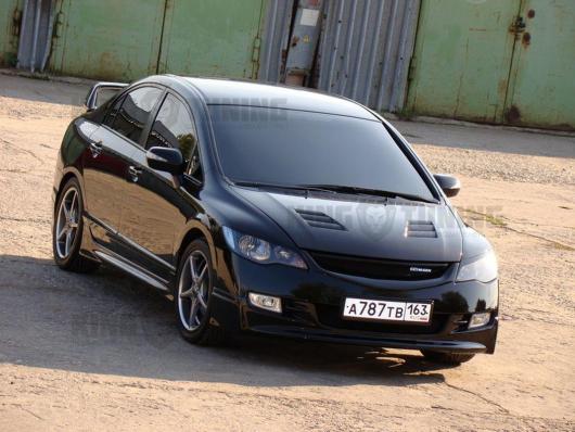 Пороги Honda Civic 8 Mugen (АБС ПЛАСТИК)