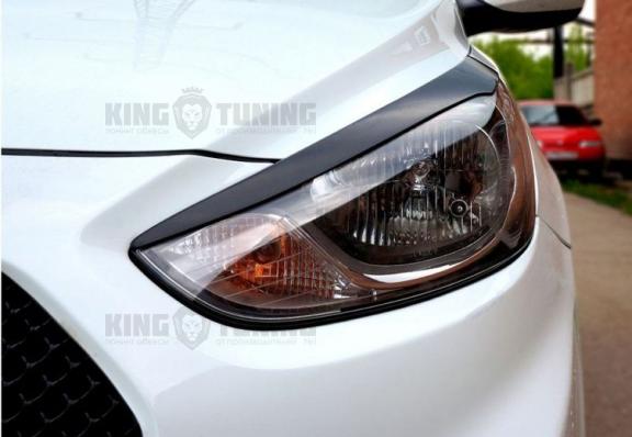 Реснички на фары Hyundai Solaris 2010-2014