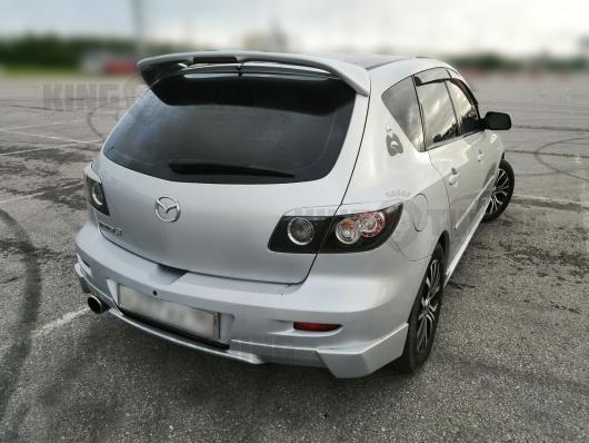 Накладка на задний бампер Mazda 3 хэтчбек 03-08