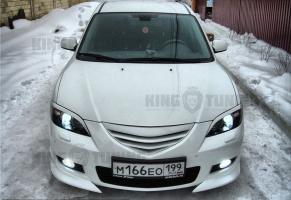 Реснички длинные на фары Mazda 3 bk седан 03-09