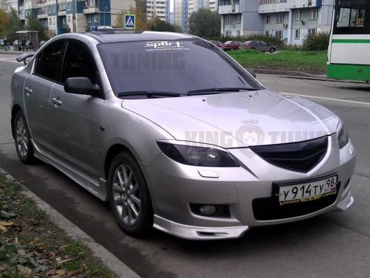 Реснички на фары Mazda 3 седан короткие