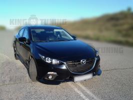 Реснички на фары под линзы Mazda 3 bm  2013-2019