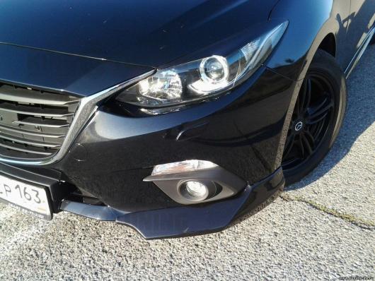 Реснички на фары под линзы Mazda 3 bm  2013-2019