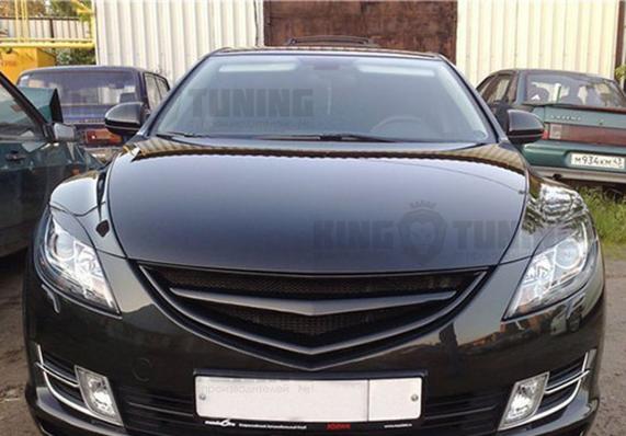 Решётка Mazda 6 GH 07-12 (в сборе) (абс пластик)