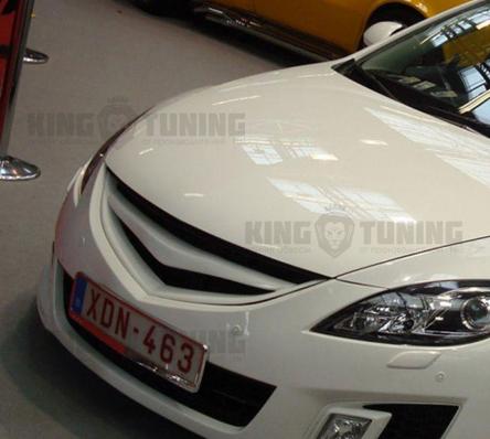 Решётка Mazda 6 GH 07-12 (в сборе) (абс пластик)