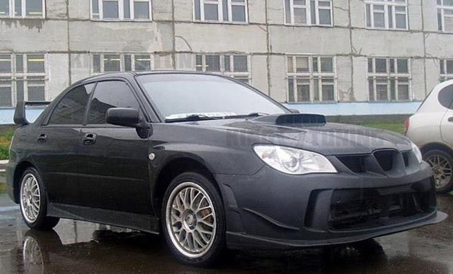 Пороги Zero Sport на Subaru Impreza WRX GD 2005-2007