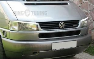 Реснички на фары для Volkswagen T4 (косая фара) (Fiberglass-Easy-Gloss) (под покраску)
