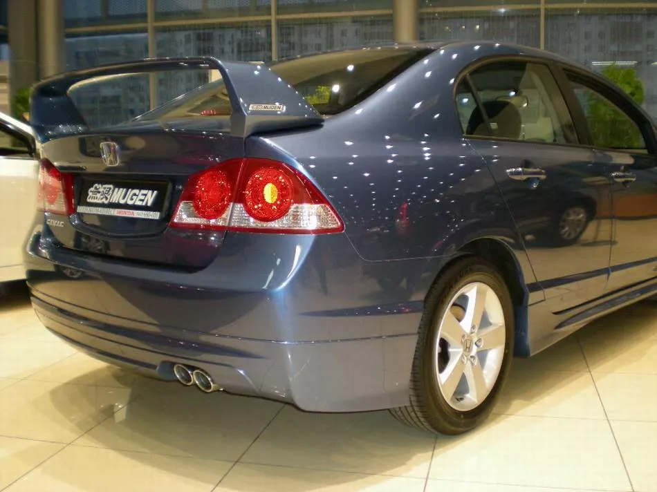 Юбка заднего бампера "Mugen Style" Honda Civic 4D (2006-2012)