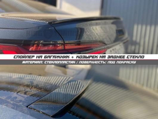 Спойлер + козырек AUDI a6 c8 (под покраску)