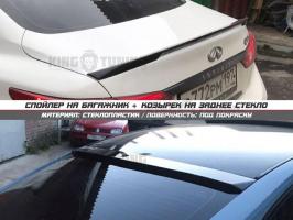 Спойлер + козырек Infinity Q50 (под покраску)