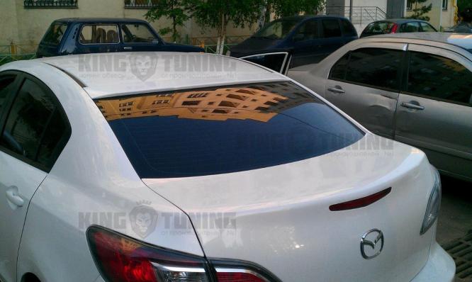 Спойлер + козырек Mazda 3 BL (под покраску)