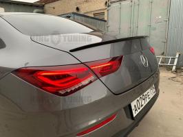 Спойлер + козырек Mercedes CLA 118 (под покраску)