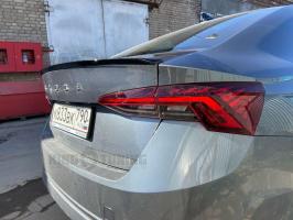 Спойлер + козырек Skoda Octavia A8 (под покраску)