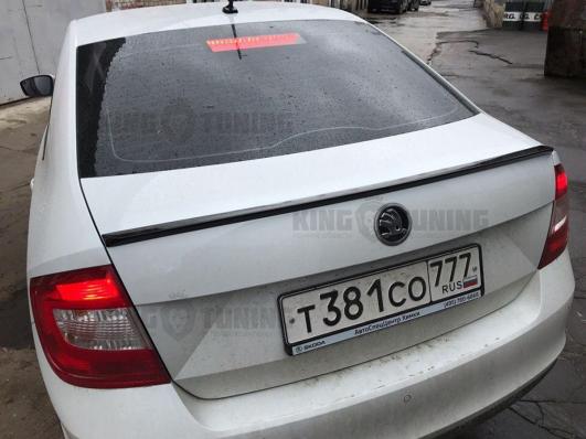 Спойлер + козырек Skoda Rapid (под покраску)
