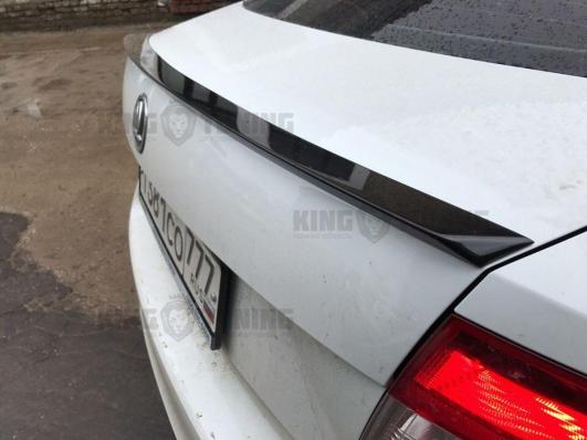 Спойлер + козырек Skoda Rapid (под покраску)