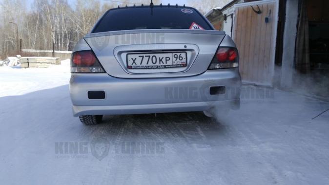 Накладка на задний бампер Sport 2.0 для Лансер 9