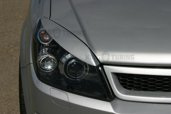 Реснички на фары Opel Astra H gtc (узкие)