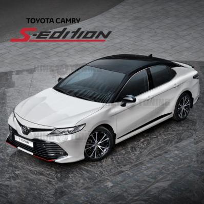 Молдинги S-Edition GR Sport накладки на двери Toyota Camry 70