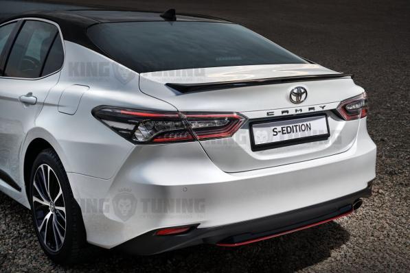 Накладка S-Edition style на задний бампер Camry 70