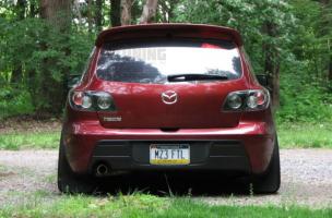 Спойлер DuckTail для Mazda 3 хэтчбек (стеклопластик)