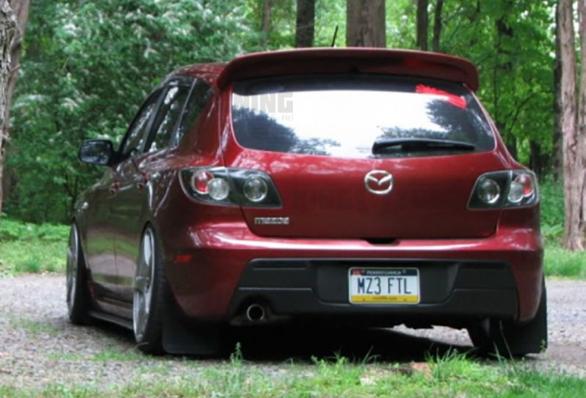 Спойлер DuckTail для Mazda 3 хэтчбек (стеклопластик)