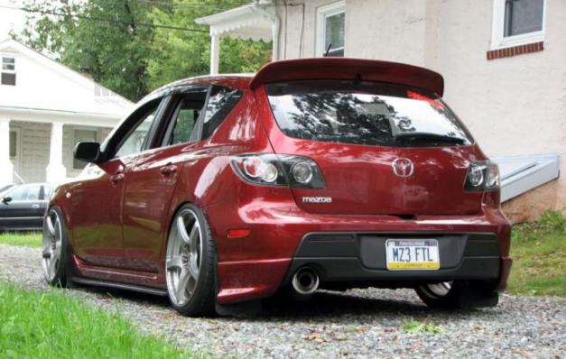 Спойлер DuckTail для Mazda 3 хэтчбек (стеклопластик)