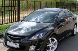 Решётка Mazda 6 GH 07-12 (в сборе) (стеклопластик)