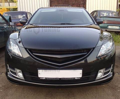 Решётка Mazda 6 GH 07-12 (в сборе) (стеклопластик)