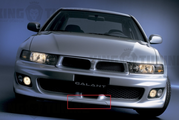 Заглушка в передний бампер Viento рестайлинг для Mitsubishi Galant 8