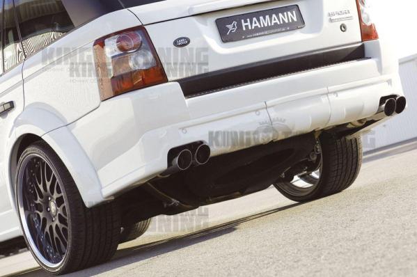 Накладка бампера заднего-юбка Range Rover Sport (3 части) HAMANN