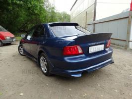 Накладка на задний бампер Cyber для Mitsubishi Galant 8 (Европа/Япония)