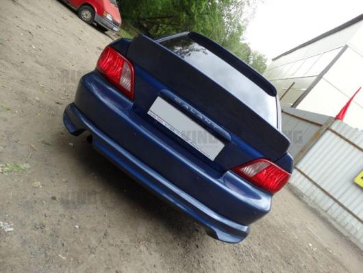 Накладка на задний бампер Cyber для Mitsubishi Galant 8 (Европа/Япония)