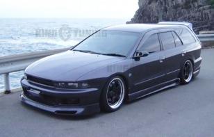 Накладка на передний бампер Dolphin для Mitsubishi Galant 8 (Viento Дорестайлинг (Япония)