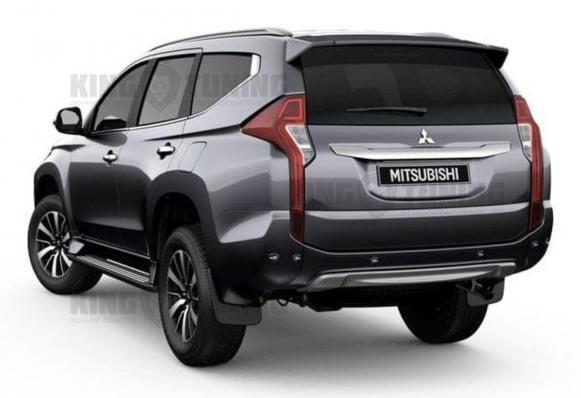 Спойлер для Mitsubishi Pajero Sport 3 (стеклопластик)