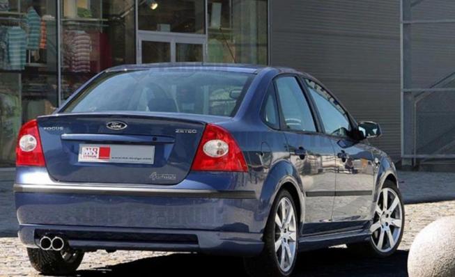 Накладка MS-Design на задний бампер для Ford Focus 2 sedan