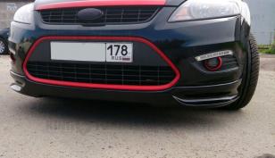 Накладка на передний бампер LORD для Ford Focus 2