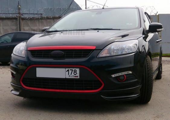 Накладка на передний бампер LORD для Ford Focus 2