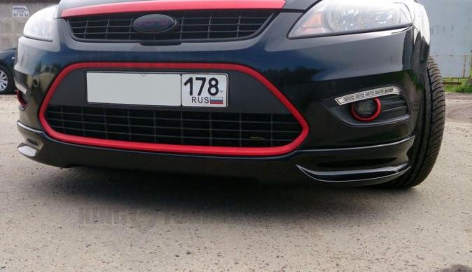 Накладка на передний бампер LORD для Ford Focus 2