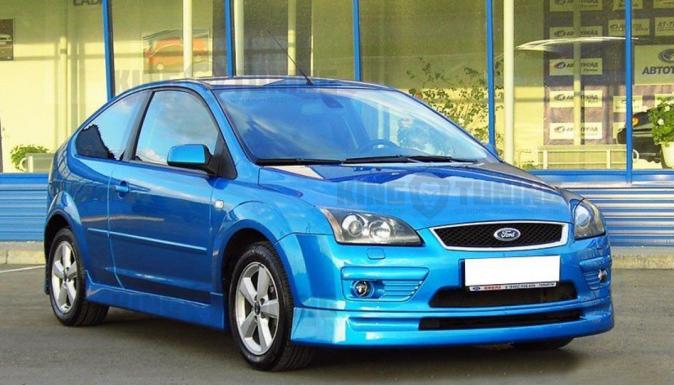 Накладка на передний бампер Top Line для Ford Focus 2