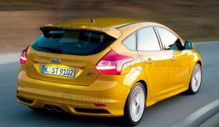 Спойлер ST для Ford Focus 3 (хэтчбек)