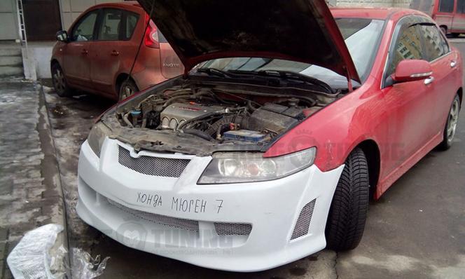Передний бампер Mugen для Honda Accord 7 дорестайлинг