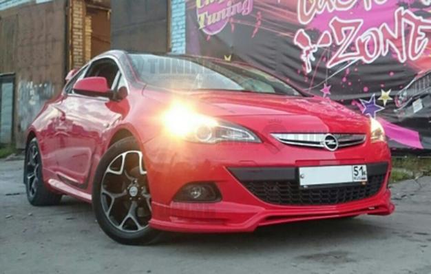Накладка на передний бампер JMS для Opel Astra J GTC