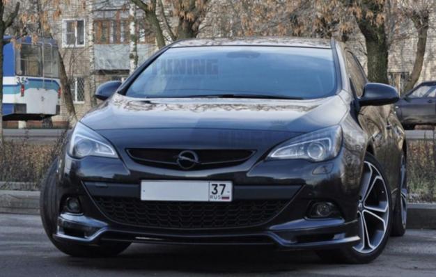 Накладка на передний бампер JMS для Opel Astra J GTC
