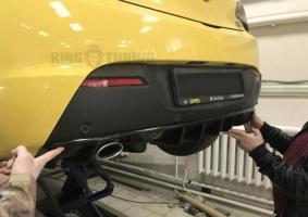 Диффузор заднего бампера опель астра j gtc (Широкий)