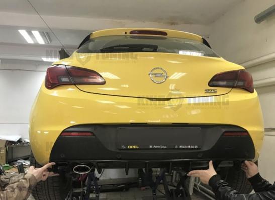 Диффузор заднего бампера опель астра j gtc (Широкий)